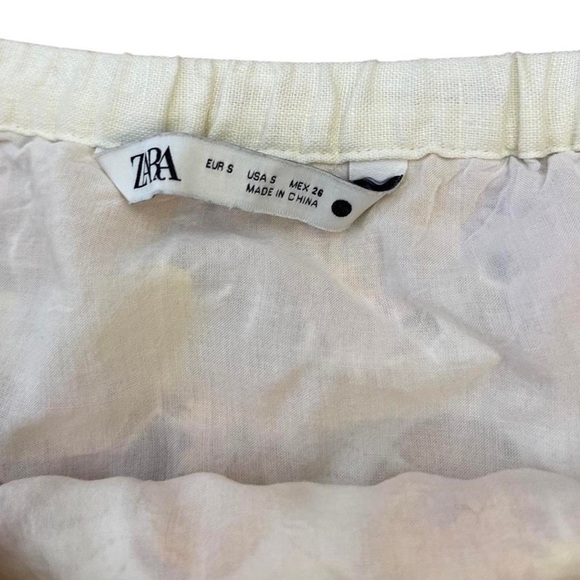 Zara • Retro Floral Crochet Mini Skirt S ASO Enid Sinclair Wednesday - Picture 4 of 7